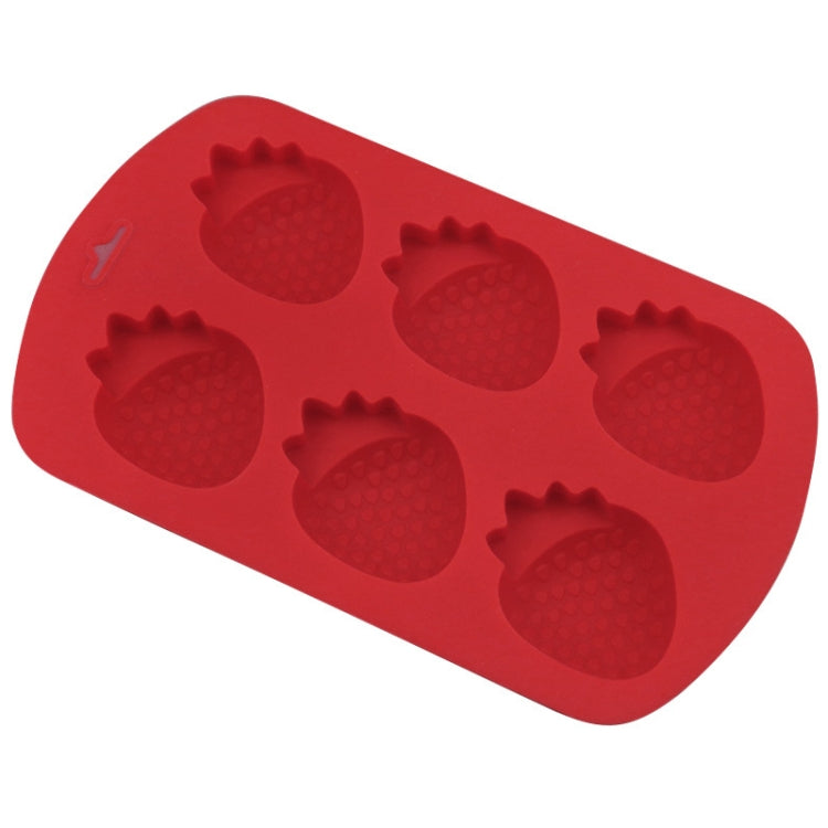6 Grids Strawberry Silicone Cake Mold Baking DIY Chocolate Mould