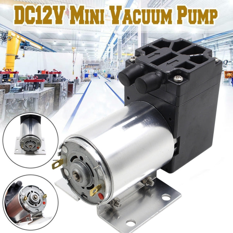 12V 5L/Min 65-120kpa Negative Pressure Vacuum Pump With Stand