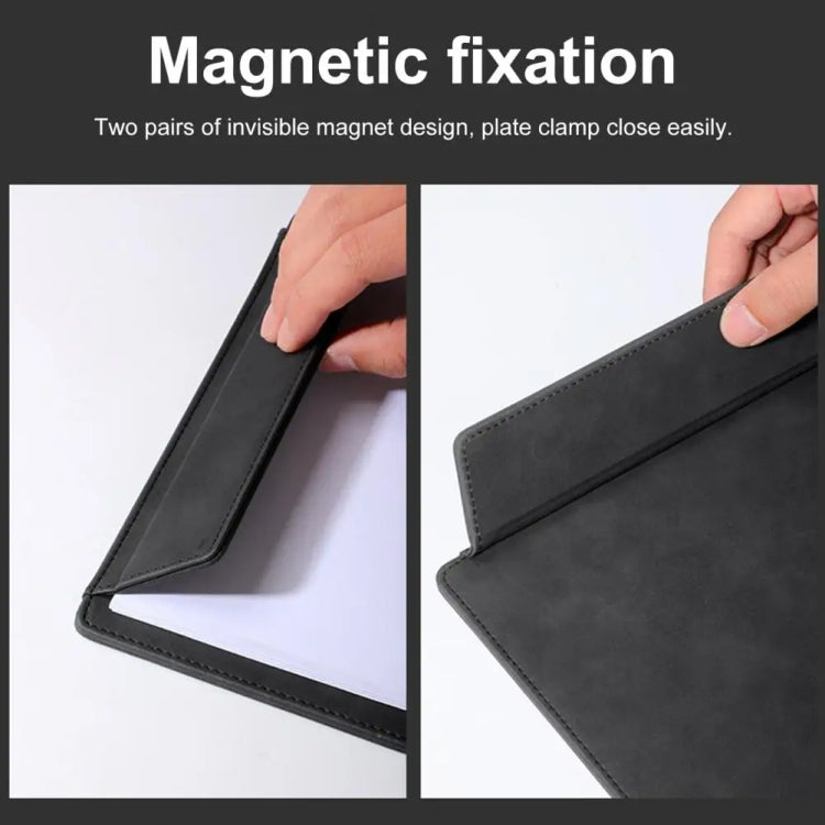 PU Leather A4 Clipboards Magnetic File Folder Office Stationery Supplies