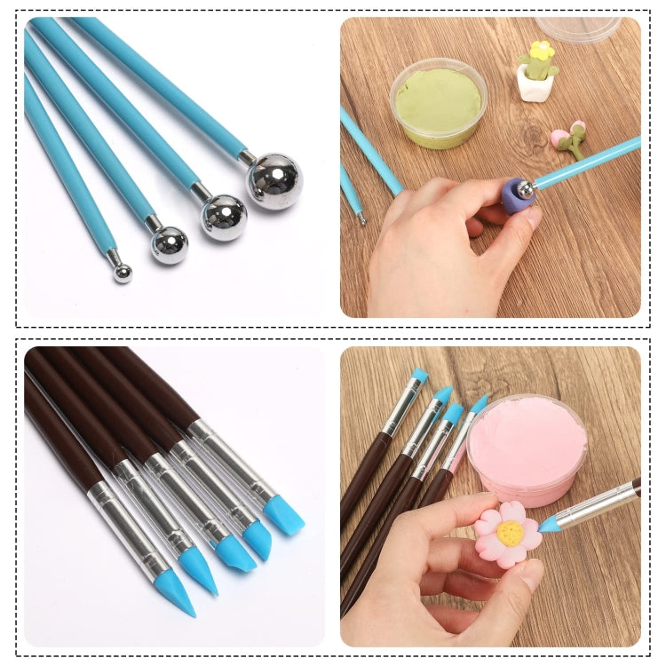 42 In 1 Clay Tools Kit Ceramics DIY Clay Sculpting Tools for Pottery Craft, Baking, Carving