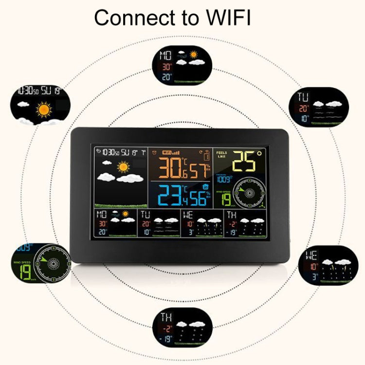 WiFi Color Screen Weather Station Temperature And Humidity Weather Forecast Clock