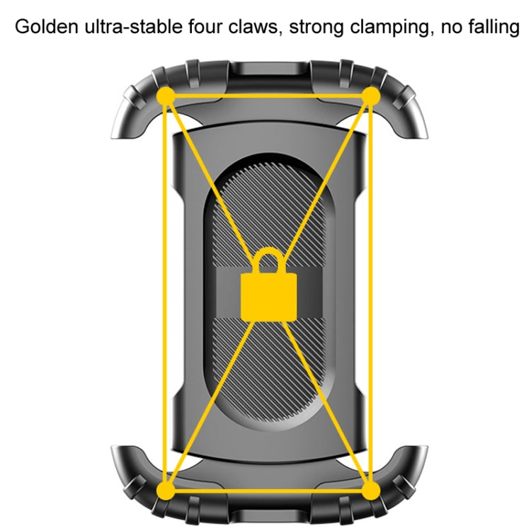Bicycle Phone Holder Shockproof Handlebar For Fixing Shooting Equipment