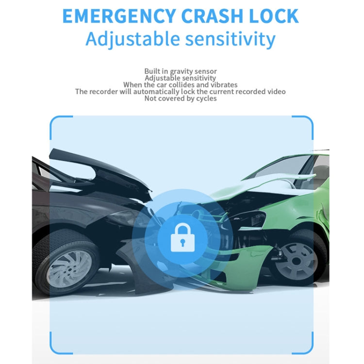 3 Camera Lens 3-inch IPS Screen WiFi Car Dash Cam 1080P Night Vision Dash Camera for Cars