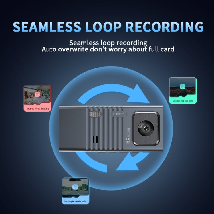 3 Camera Lens 3-inch IPS Screen WiFi Car Dash Cam 1080P Night Vision Dash Camera for Cars