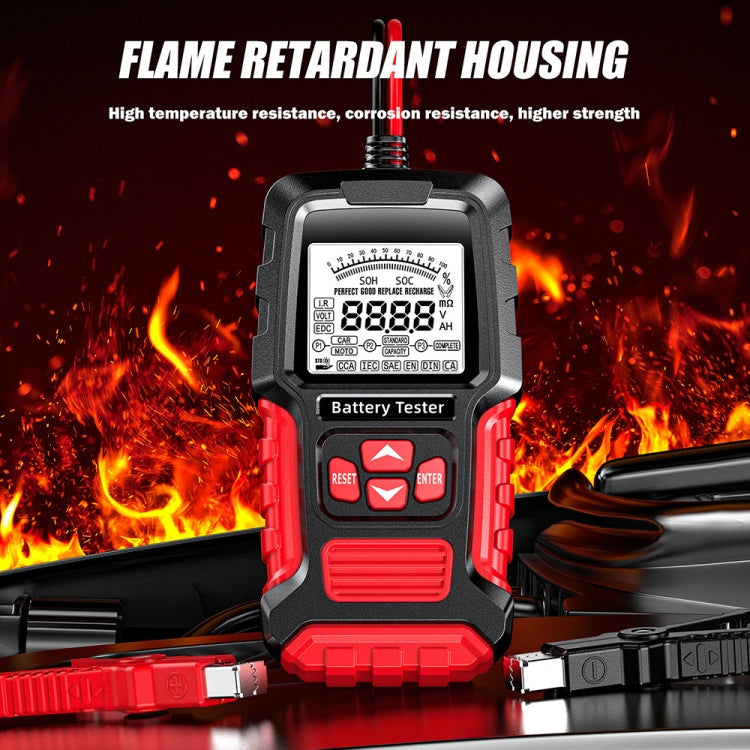 FOXSUR Automobile Motorcycle Battery Voltage Capacity Tester