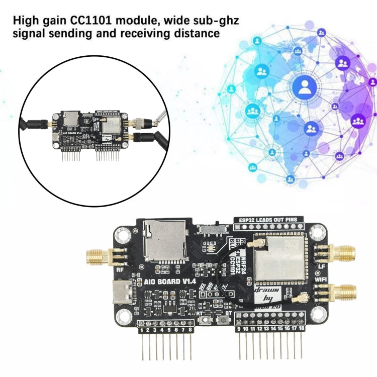 3 In 1 WIFI NRF24+ESP32 Multi-Function Expansion Module