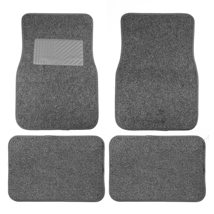 4pcs /Set Universal Car Foot Mats PVC Flocking Pads