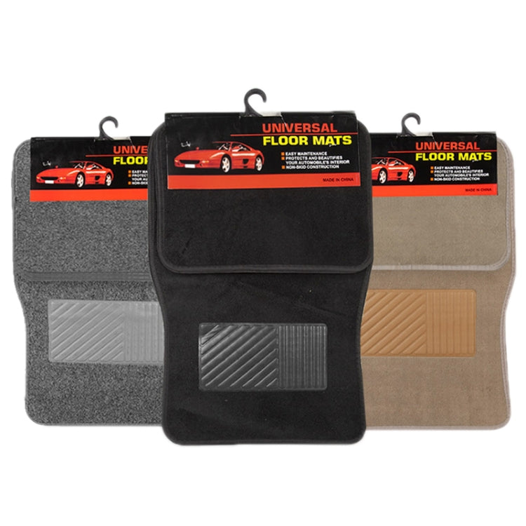 4pcs /Set Universal Car Foot Mats PVC Flocking Pads
