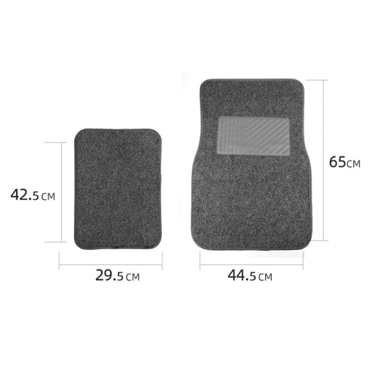 4pcs /Set Universal Car Foot Mats PVC Flocking Pads