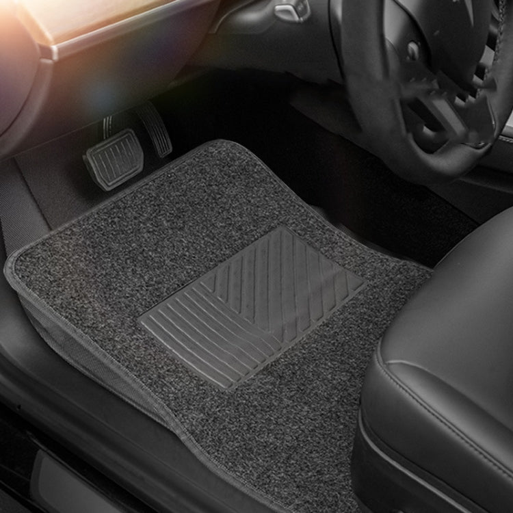 4pcs /Set Universal Car Foot Mats PVC Flocking Pads