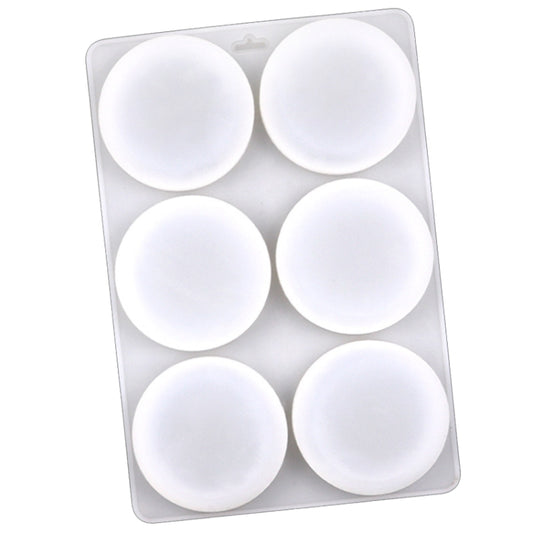 6 Grids Round Silicone Cake Molds Home DIY Handmade Soap Mould