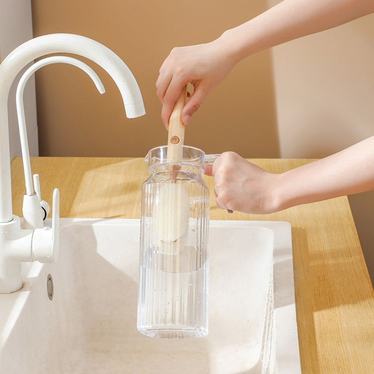 Removable Double Cleaning Cup Brush Sponge Long Handle Wine Glass Thermos Bottle Brush