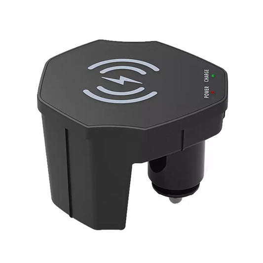 15W Car Cigarette Lighter Magnetic Wireless Charger, For Left And Right Driving