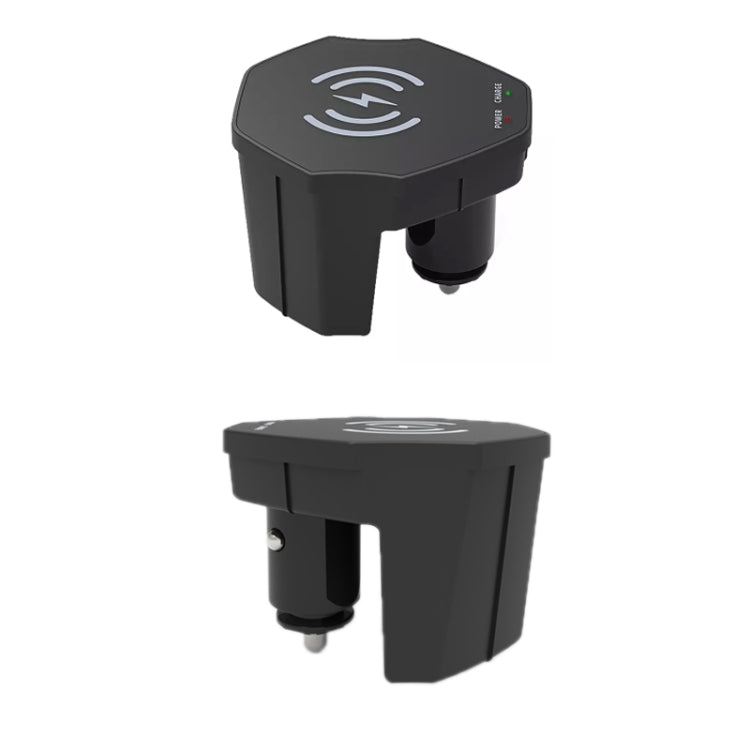 15W Car Cigarette Lighter Magnetic Wireless Charger, For Left And Right Driving