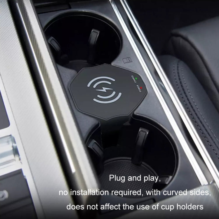 15W Car Cigarette Lighter Magnetic Wireless Charger, For Left And Right Driving