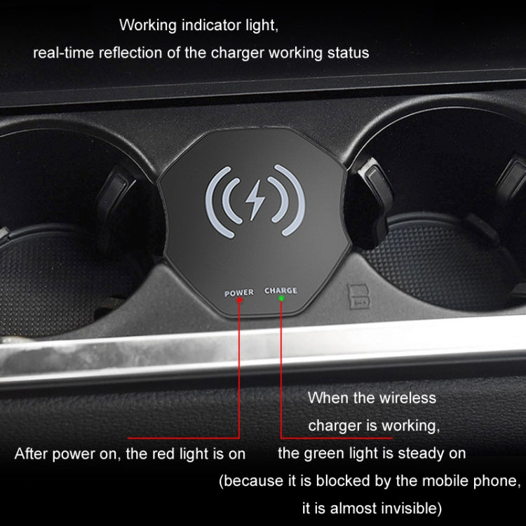 15W Car Cigarette Lighter Magnetic Wireless Charger, For Left And Right Driving