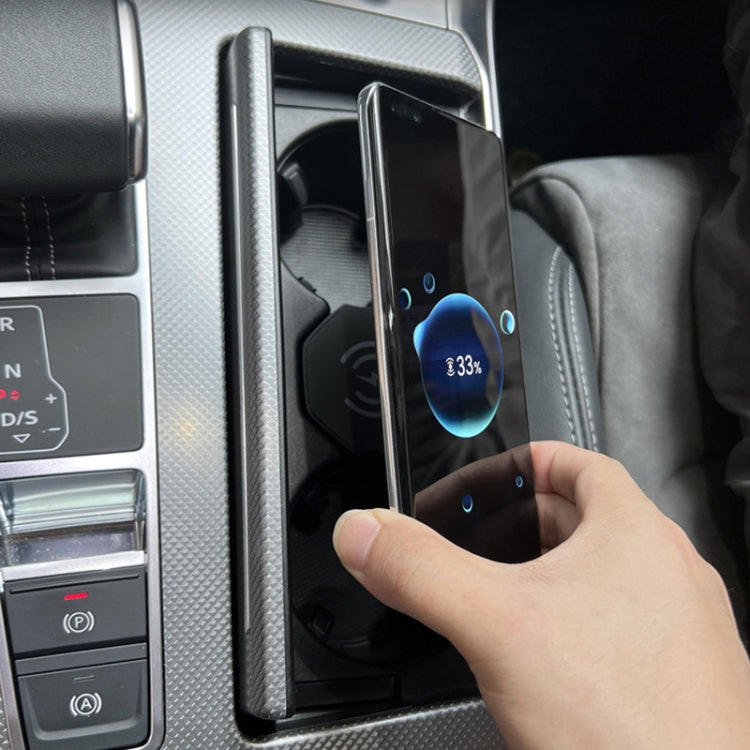 15W Car Cigarette Lighter Magnetic Wireless Charger, For Left And Right Driving