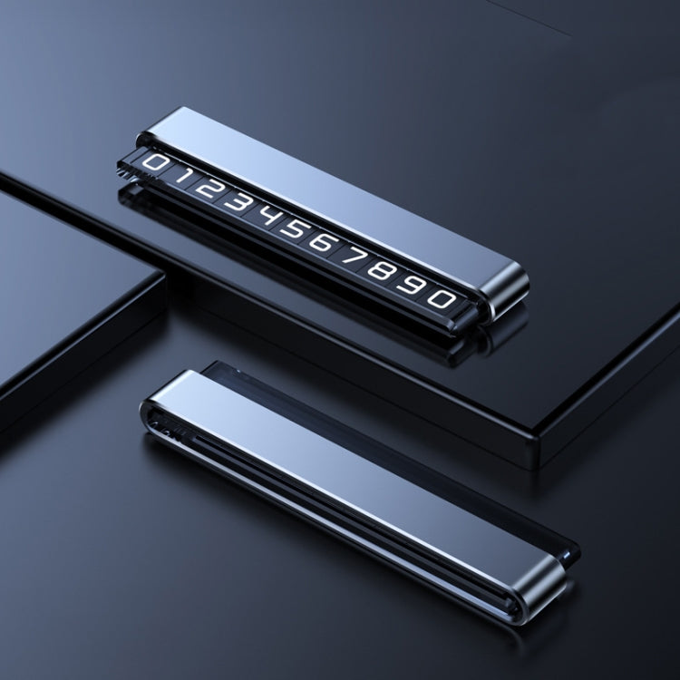 Metal Hidden Temporary Parking Number Plate Ornaments