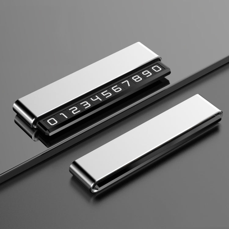 Metal Hidden Temporary Parking Number Plate Ornaments