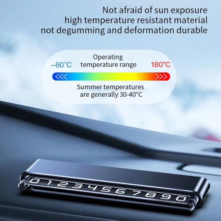 Metal Hidden Temporary Parking Number Plate Ornaments