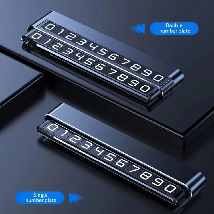 Metal Hidden Temporary Parking Number Plate Ornaments