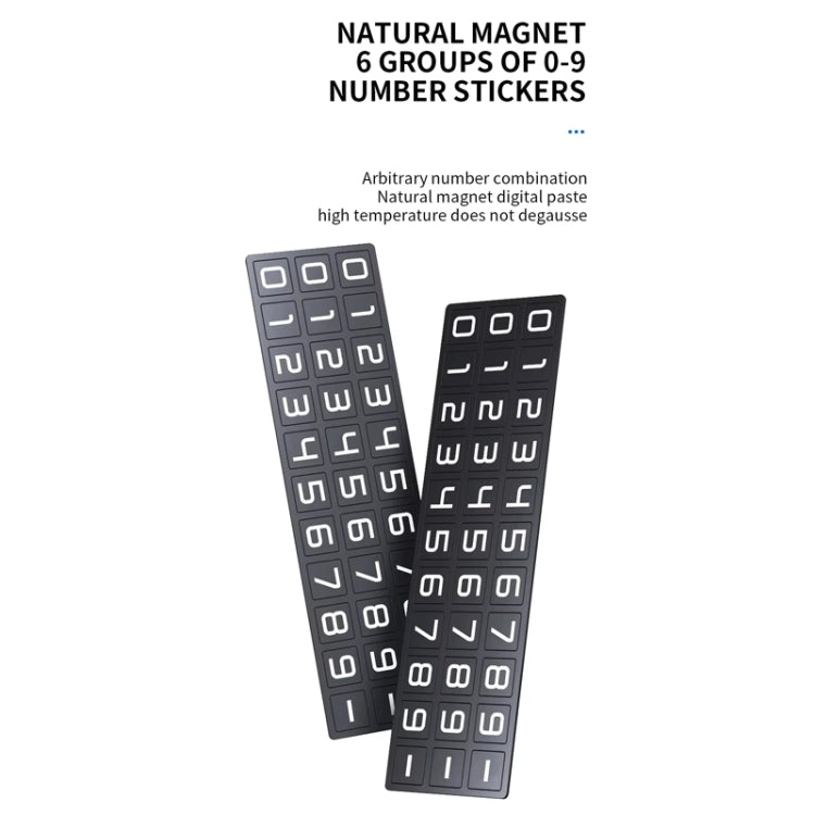 Metal Hidden Temporary Parking Number Plate Ornaments