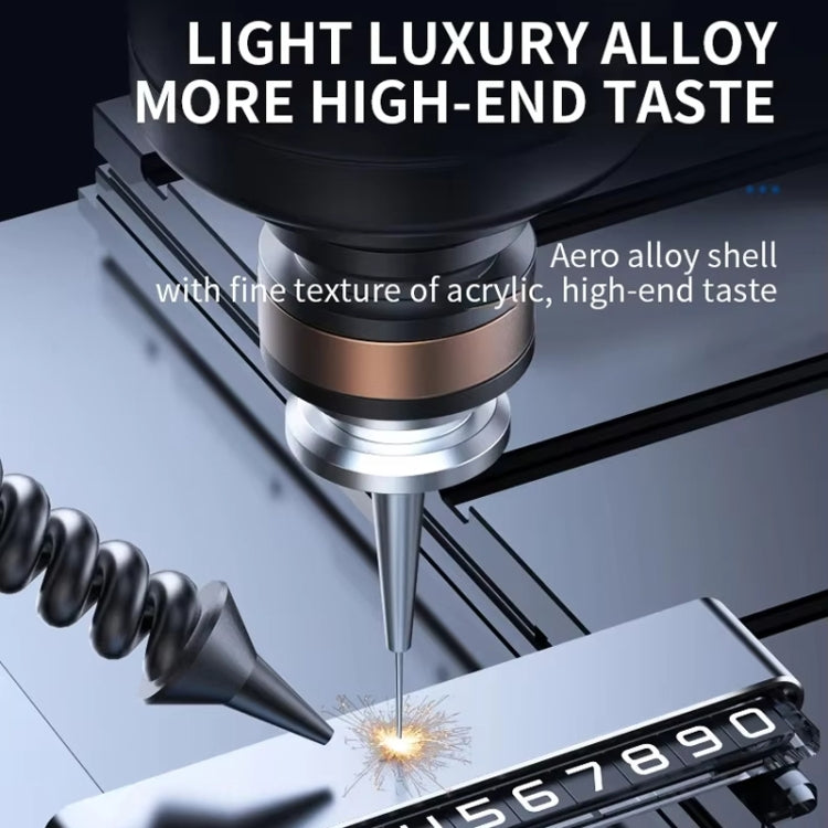 Metal Hidden Temporary Parking Number Plate Ornaments