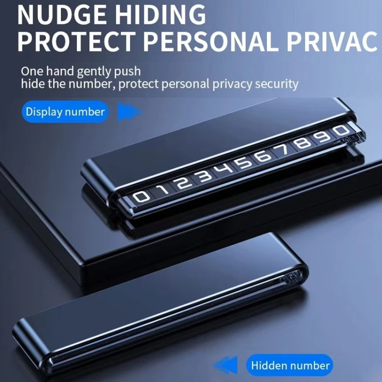 Metal Hidden Temporary Parking Number Plate Ornaments