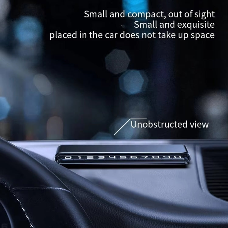 Metal Hidden Temporary Parking Number Plate Ornaments