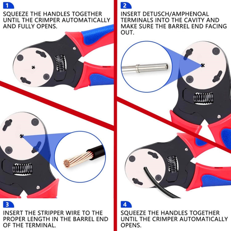 DTM Crimping Pliers Automotive Connector Terminal Crimping Tool