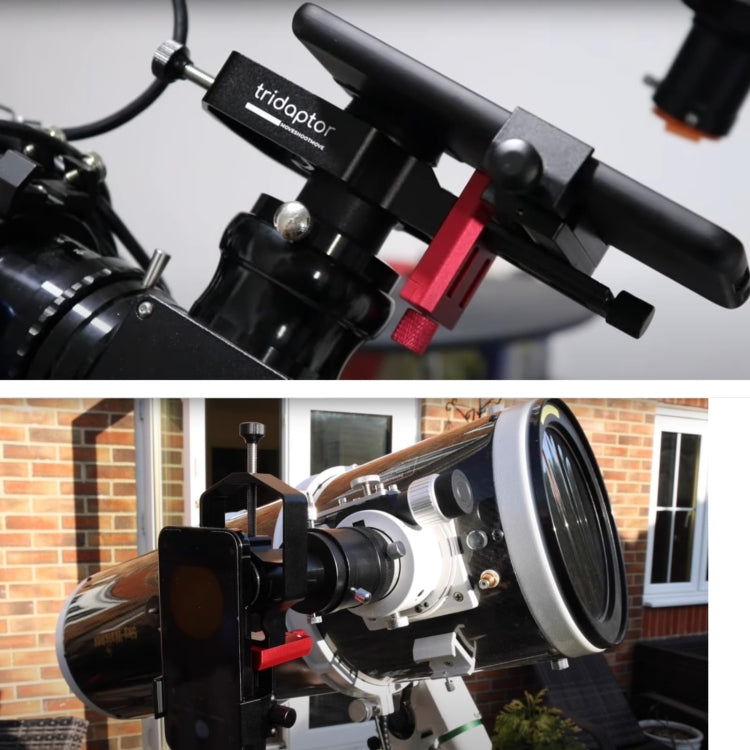 Tridaptor Digiscoping Adapter 3-Axis Telescope Phone Mount For Binocular Monocular Microscope