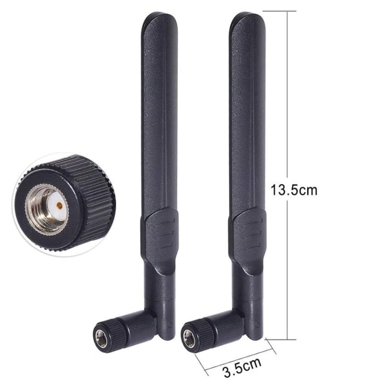 4 In 1 2.4GHz / 5.8GHz 8dBi RP-SMA Wireless Network Card WIFI Adapter Antenna Extension Cable