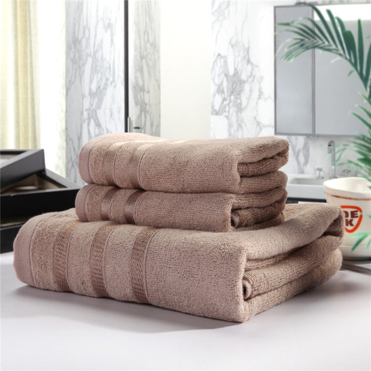 3pcs /Set Soft & Plush Towel Set Bamboo Fiber Cotton Bath Towel Washcloth For Bathroom