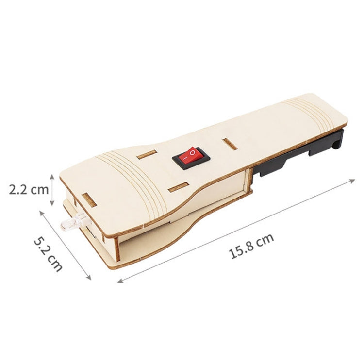 DIY Homemade Flashlight Wooden Handmade Toys Material Kit Creator Classroom Experimental Equipment