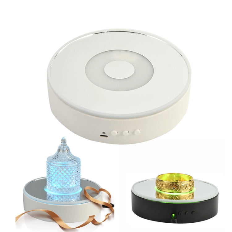 15cm Spinning Display Stand with Gradient Color Lights for Glass Art