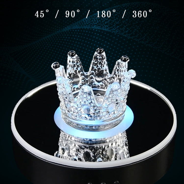 15cm Spinning Display Stand with Gradient Color Lights for Glass Art