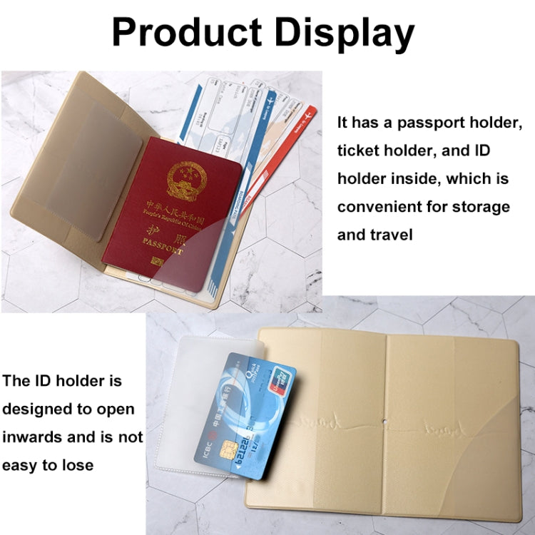 A0341 Cartoon Map Passport Cover Couple Travel Passport Holder