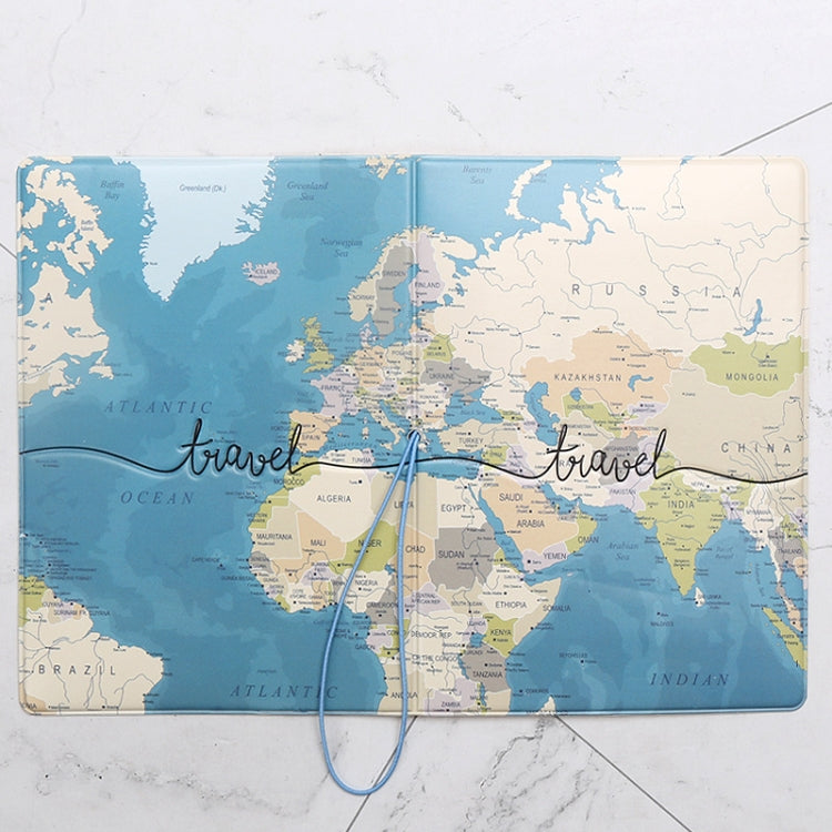 3D Map Passport Cover Travel Abroad Pass Ticket Holder