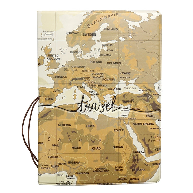 3D Map Passport Cover Travel Abroad Pass Ticket Holder