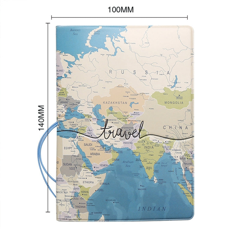 3D Map Passport Cover Travel Abroad Pass Ticket Holder
