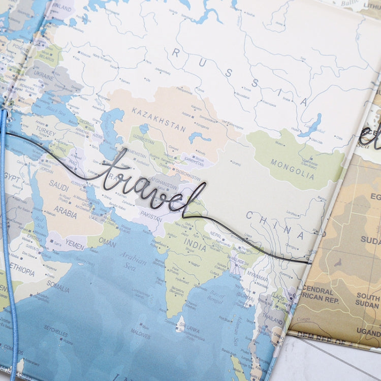 3D Map Passport Cover Travel Abroad Pass Ticket Holder