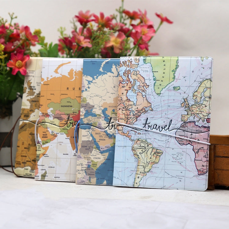 3D Map Passport Cover Travel Abroad Pass Ticket Holder