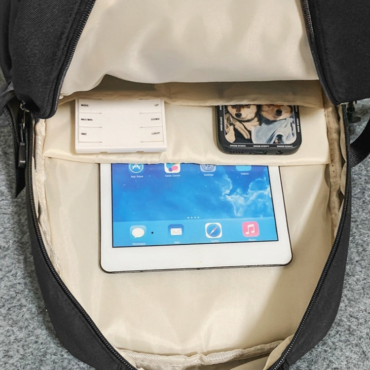 Oxford Cloth Simple Travel Backpack Solid Color Junior High School Students School Bag