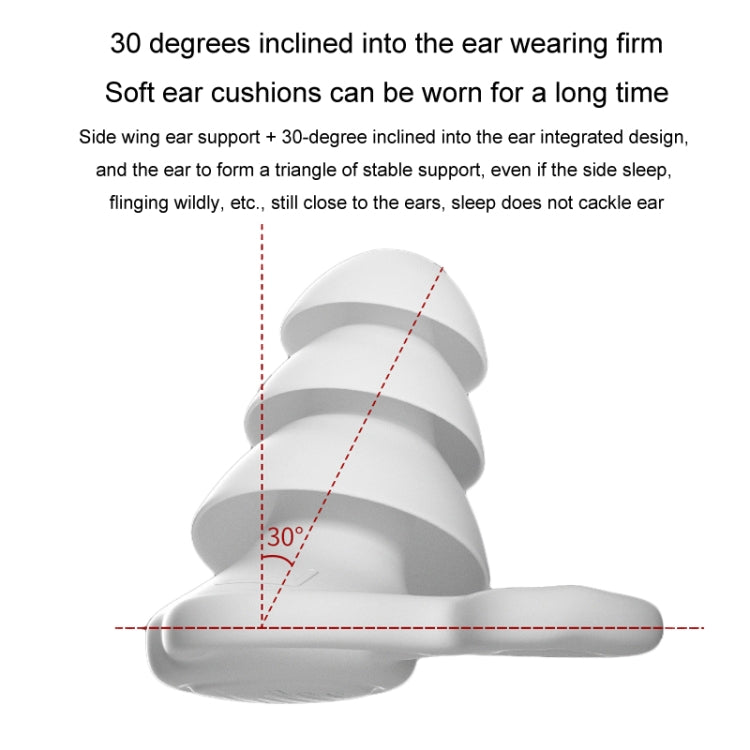 Noise Canceling Sleeping Earplugs Triple Layer Soundproofing Silicone Swimming Earplugs