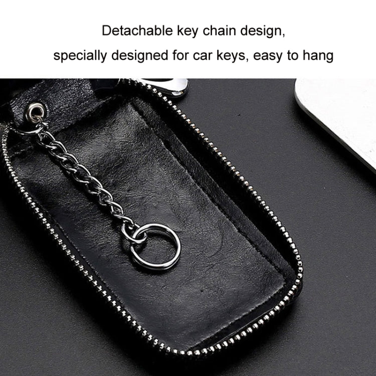 Car Remote Control Universal Visible Zipper Key Case