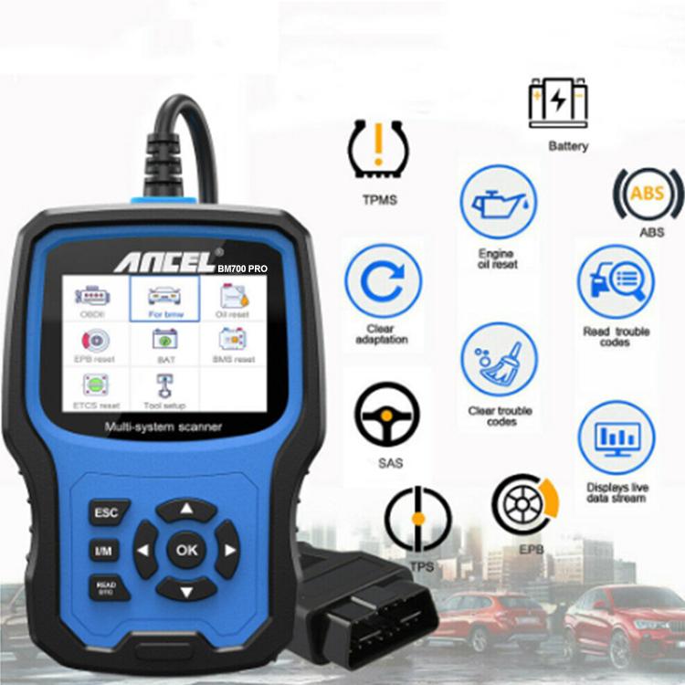 ANCEL BM700 Upgraded Version For BMW Full System Diagnostic OBDII Tester Maintenance And Resetting Repair Tools