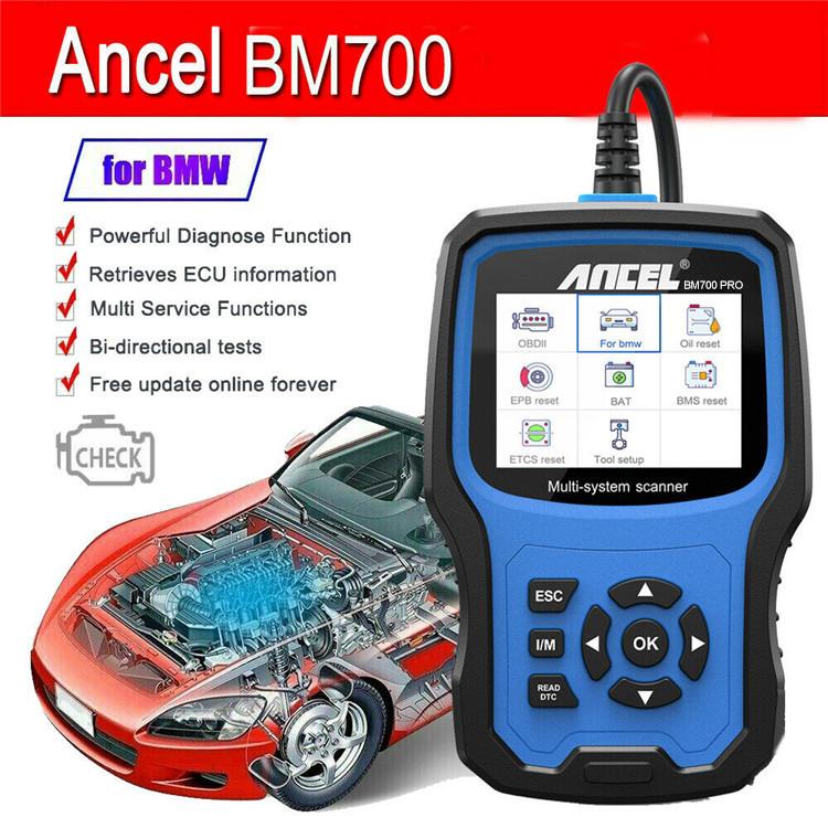 ANCEL BM700 Upgraded Version For BMW Full System Diagnostic OBDII Tester Maintenance And Resetting Repair Tools