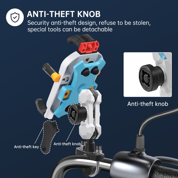 Colorful Motorcycle Shock-absorbing Navigation Mobile Phone Holder