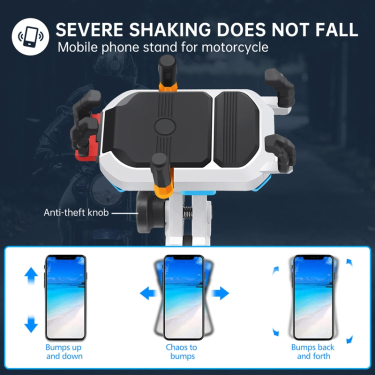 Colorful Motorcycle Shock-absorbing Navigation Mobile Phone Holder