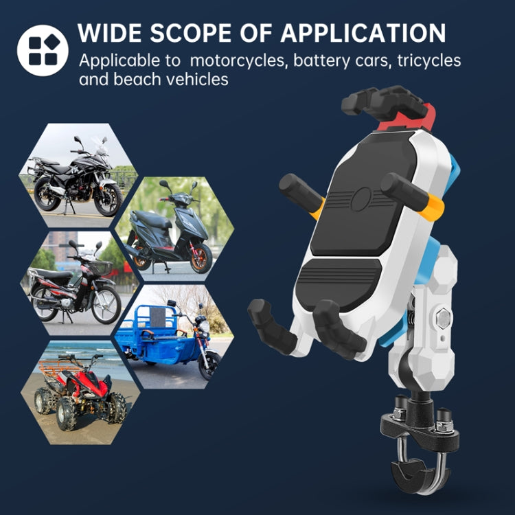 Colorful Motorcycle Shock-absorbing Navigation Mobile Phone Holder